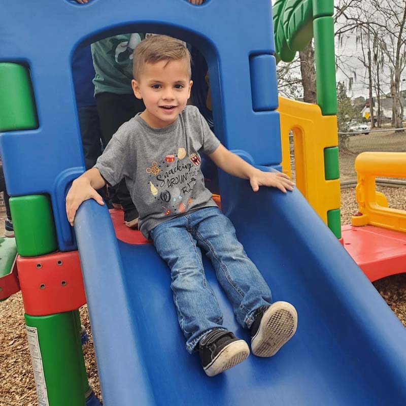 Fun on the slide